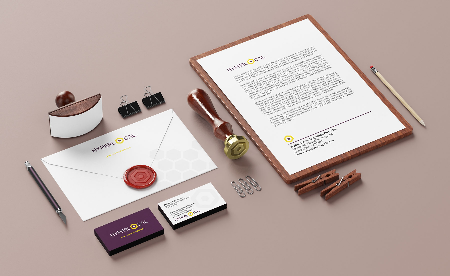 Stationary design for logistic company based in Kerala