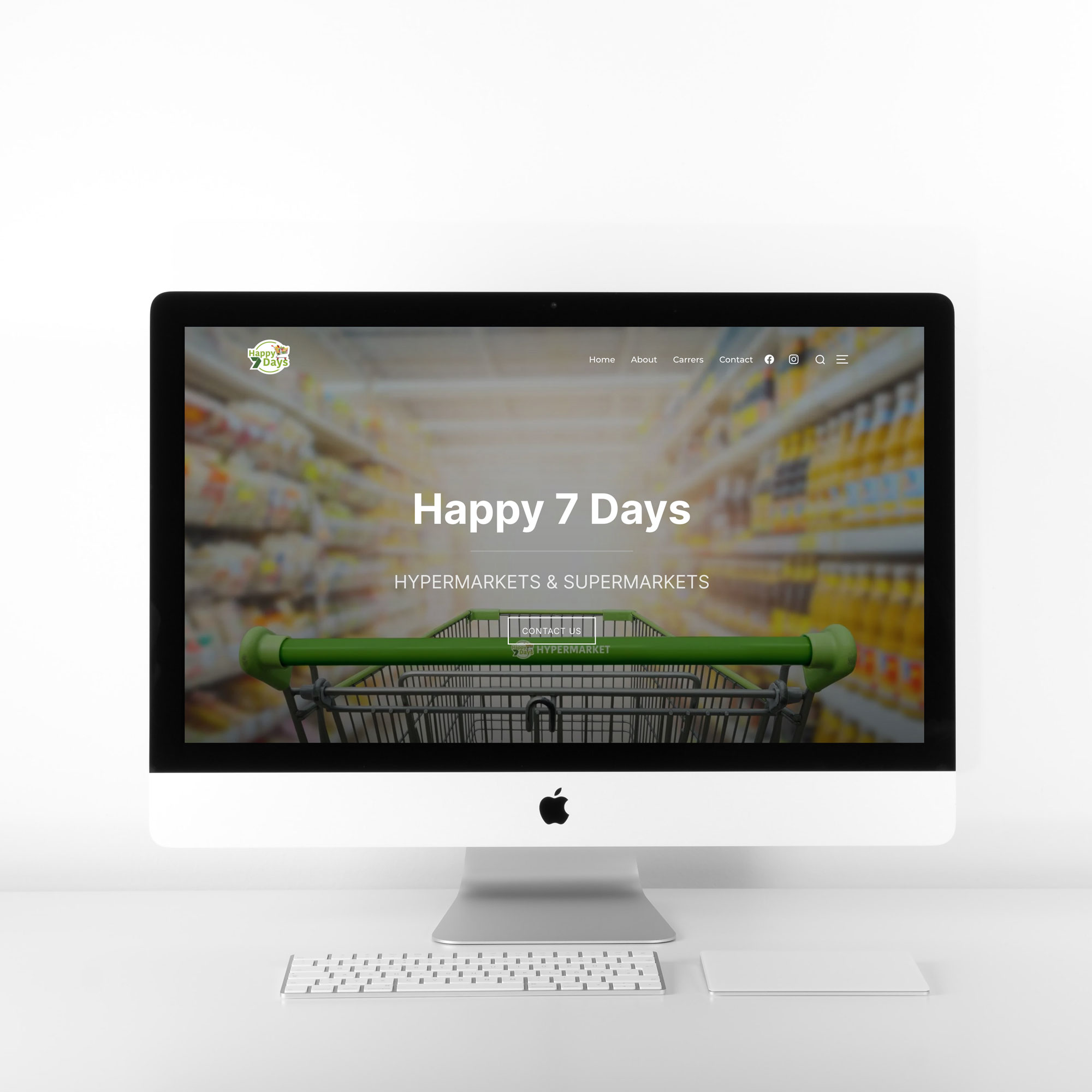 Website design for Supermarket