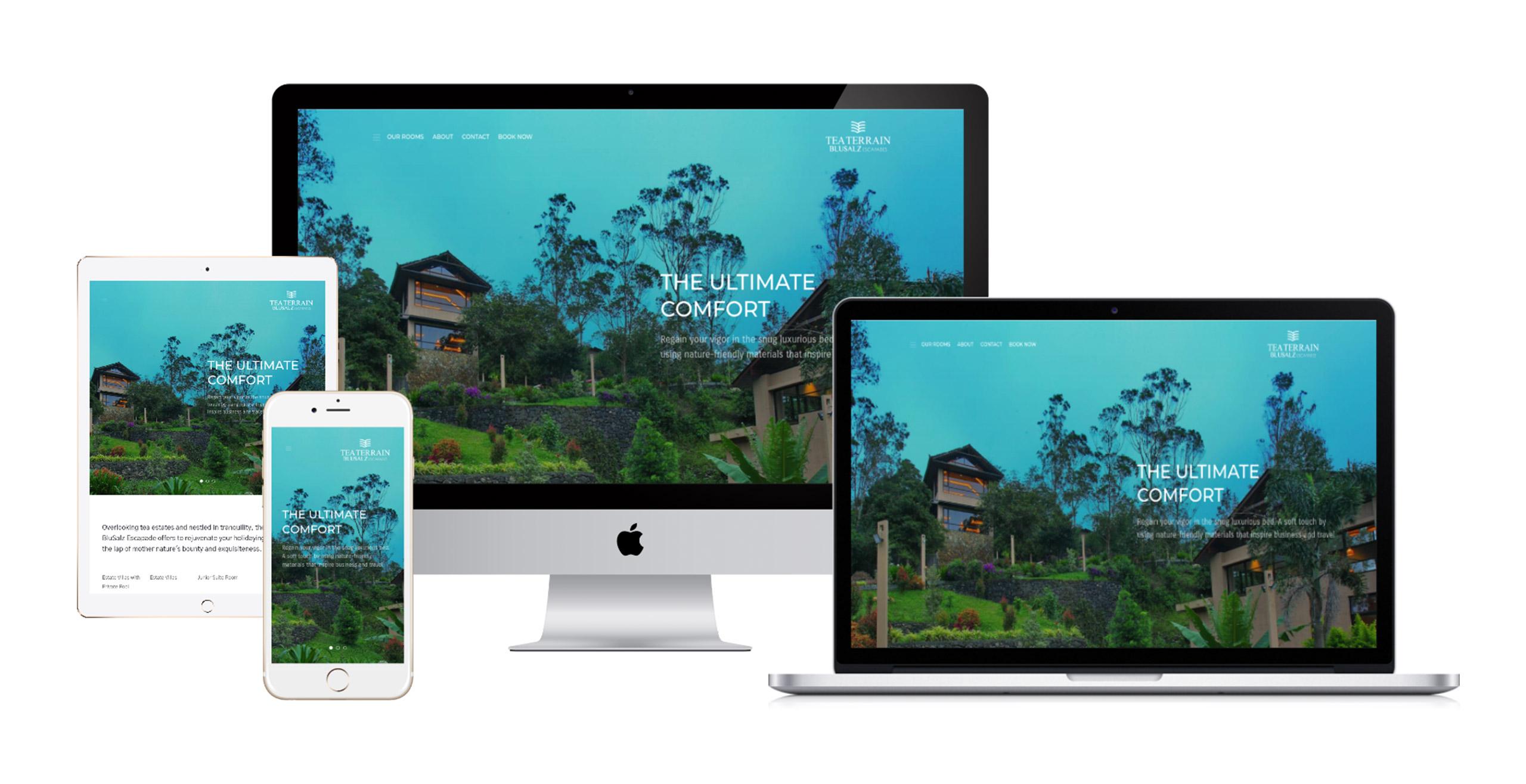 Resorts & Spa website design development Kerala